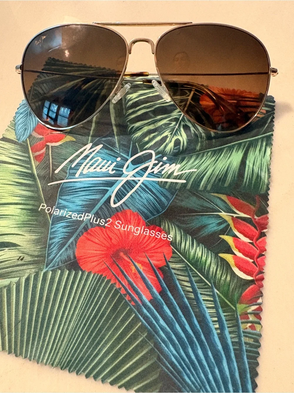 Maui Jim Mavericks Polarized Sunglasses Gold